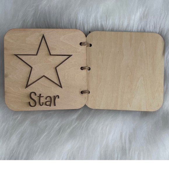 Children's Books Baby Book Baby Shower Gift Baby Gift Wood Books - Picture 8 of 8